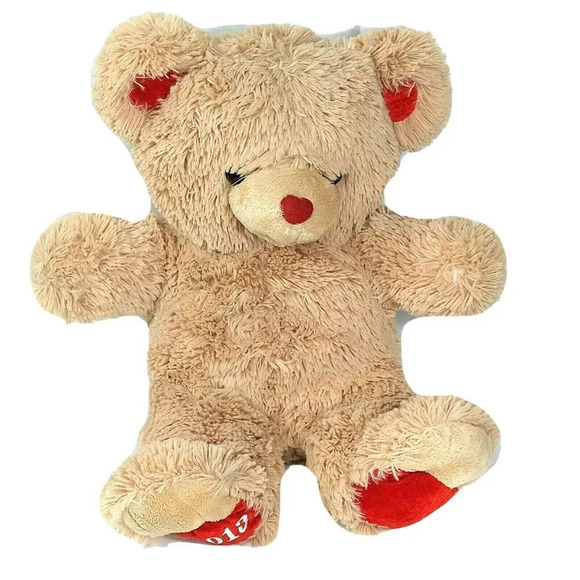 Dan Dee Sweetheart Teddy Bear 2013 Brown Tan Valentines Heart Nose 19 inch - Picture 1 of 9
